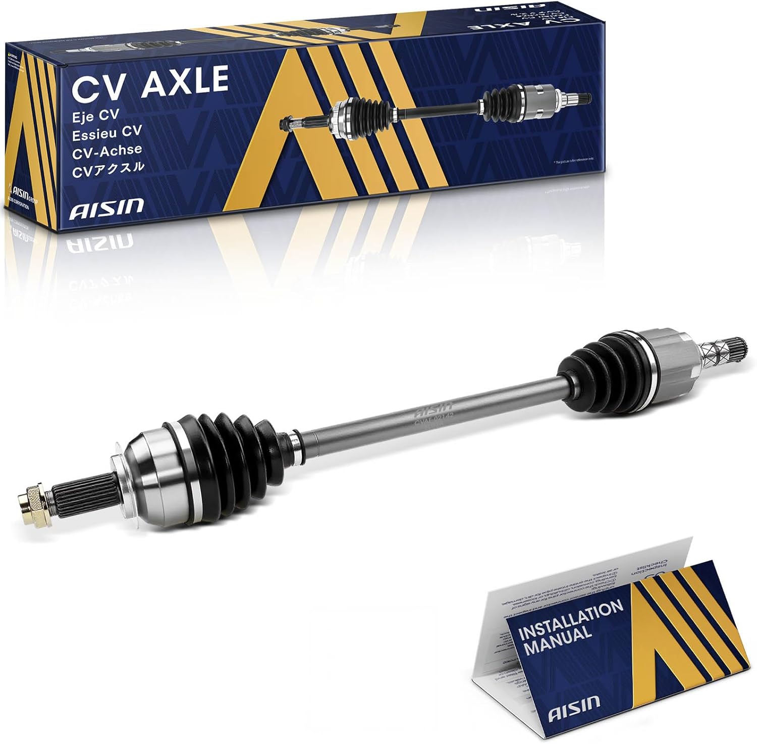 AISIN AFTERMARKET CVAF-02142 Front Left or Right CV Axle Shaft Assembly - Compatible with Subaru Outback Legacy 2005-2009, Impreza 2008-2015