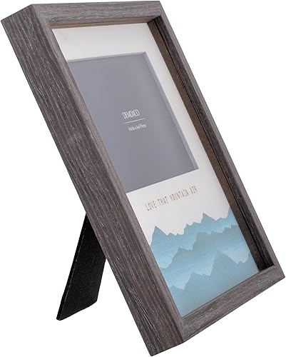 Miniatura 2 de DEMDACO Love That Mountain Air - Marco de fotos de madera de 9.5 x 9.5 pulgadas, color azul cielo