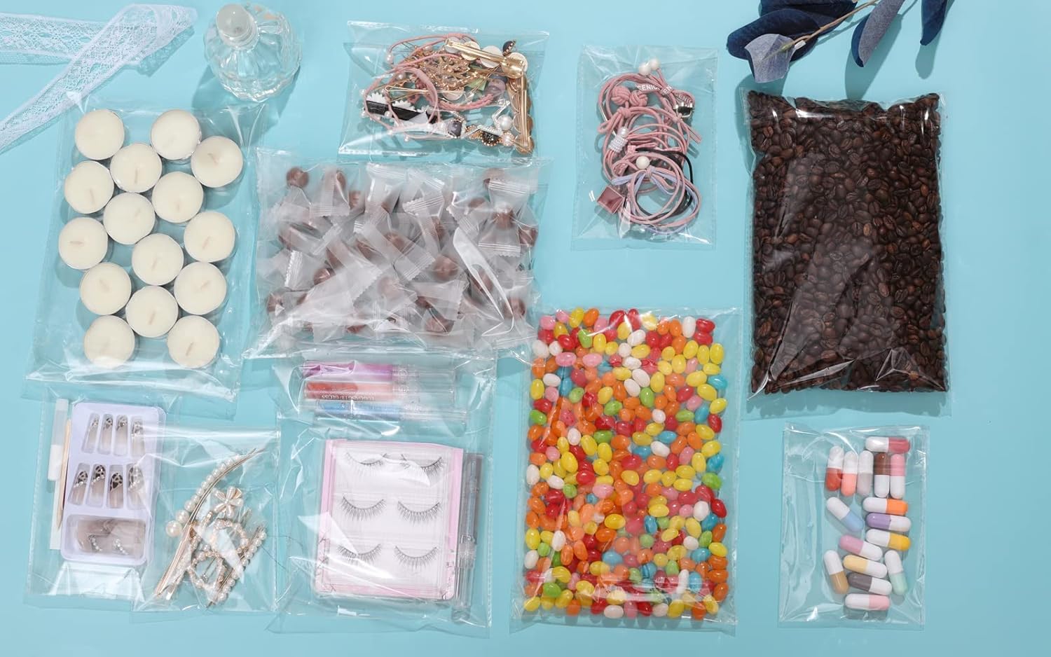 14 x 20 inches Large Resealable Cellophane Bags 300 pcs, Self Sealing Clear Bags for Packaging Products Self-adhesive Plastic Cello Bags for Clothes, T-shirts, Pants, Arts, Crafts, Gift Wrapping Bulk