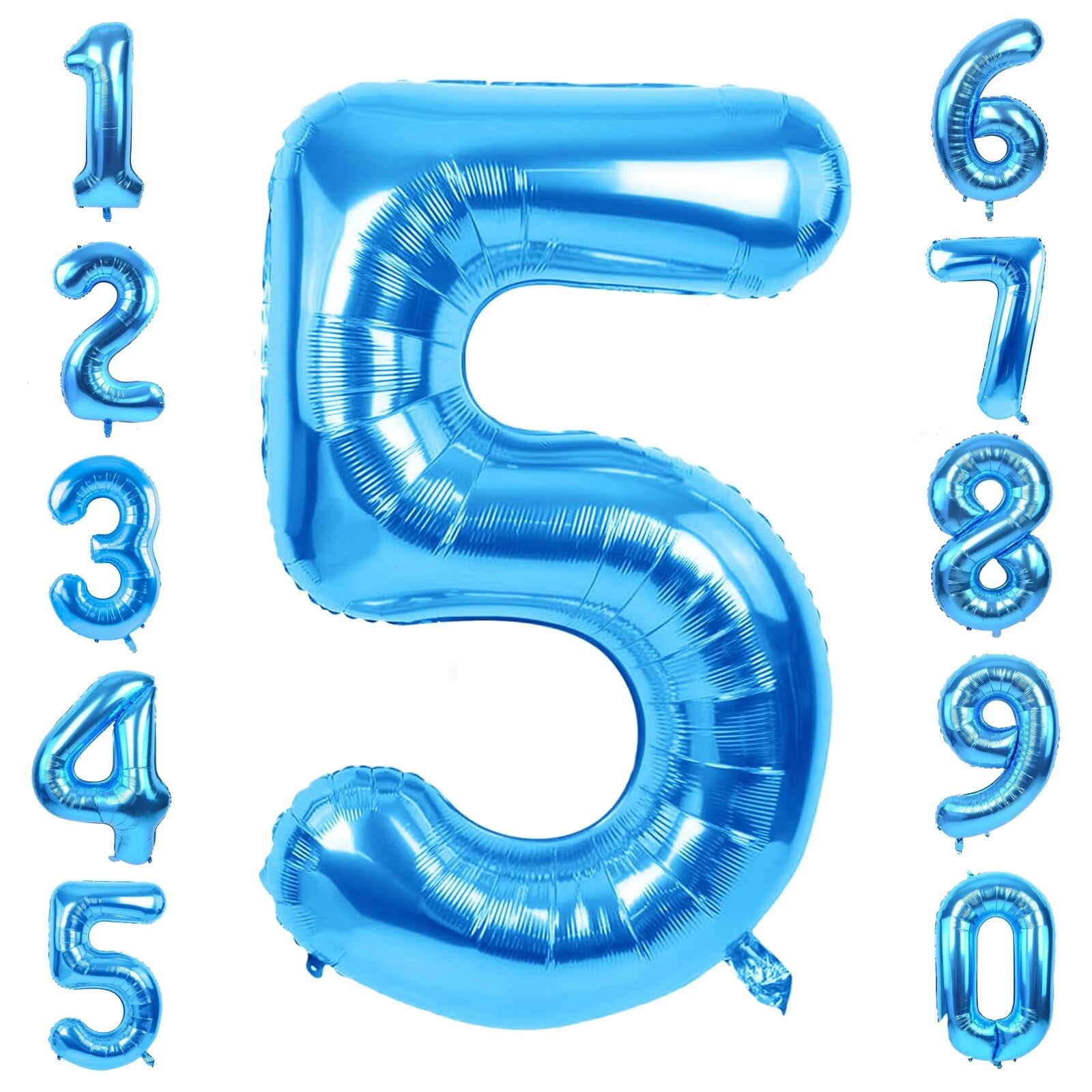 Amazon | バルーン 数字 風船 ナンバーバルーン 40インチ ライトブルー