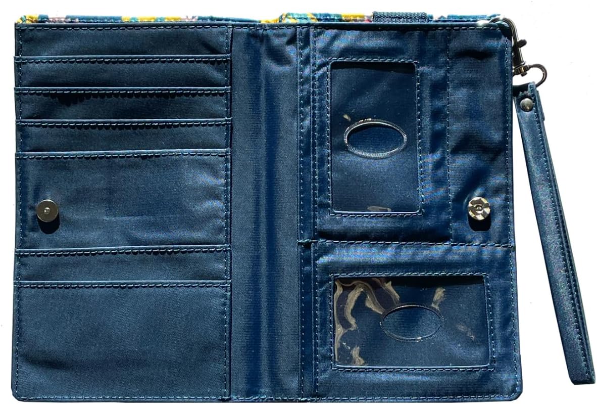 Big Skinny Women's Plus Size myPhone Bi-Fold Slim Wallet, Holds Up to 20 Cards