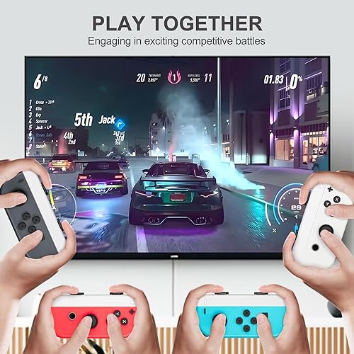 Miniatura 47 de Gepicest Switch Accessories Grip Holder for Joycon Controller Compatible with Switch Handheld Remote, Kit Set Grips Holder for Dual Joycon Remote