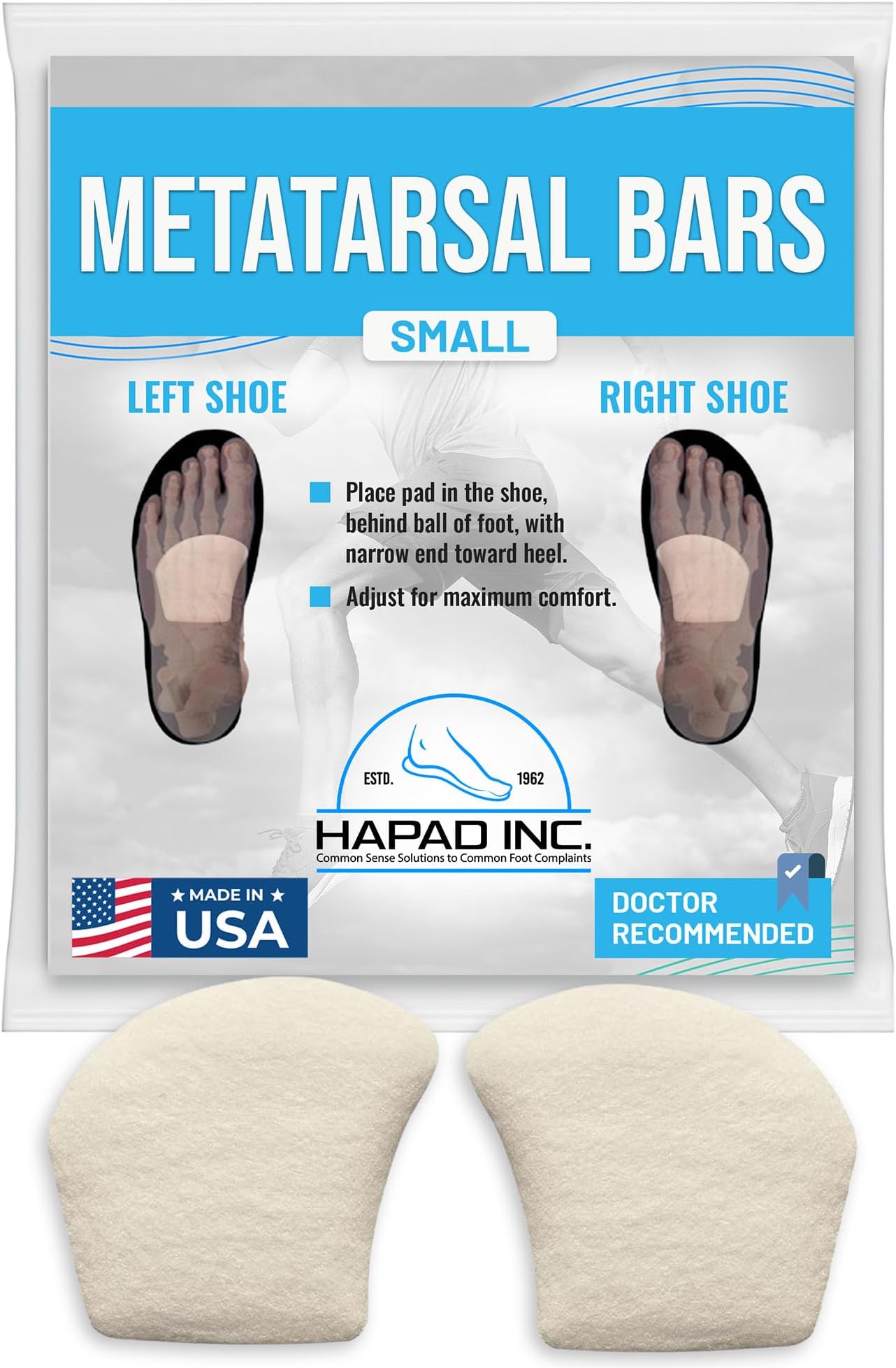 DSS Hapad Metatarsal Bars (Small) by HAPAD