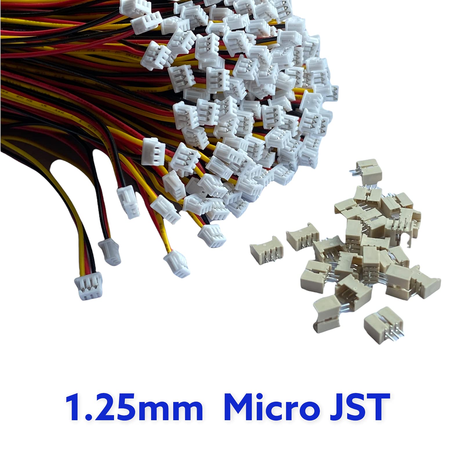 VUNIVERSUM 10 Paar (20 Stück) 2Pin 1.25mm 1,25mm SH Mikro Micro JST