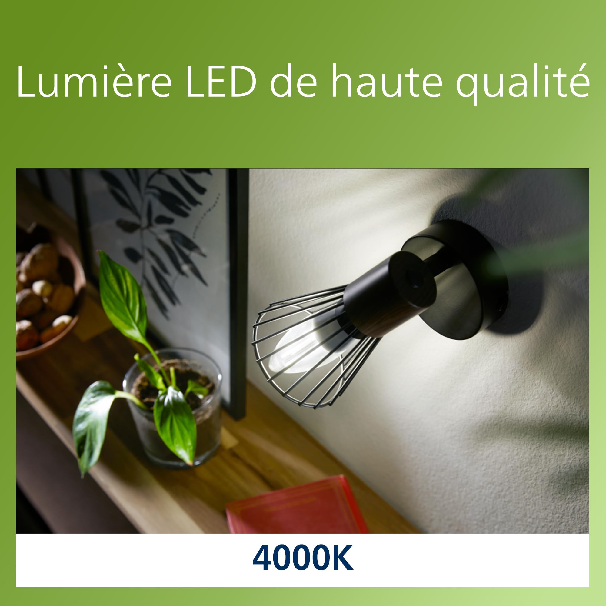 PHILIPS Classic ultraeffiziente LED-Lampe mit Energieeffizienzklasse A, ersetzt 40W, E14 Sockel, Kerze, klar, neutralweißes Licht (4000K), 5er Pack, alte Generation