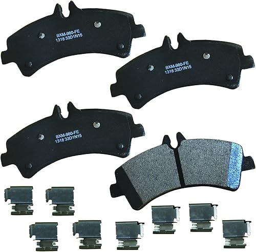 Vista 399 de Bendix Premium SBM8 - Pastillas de freno semimetálicas Premium para modelos seleccionados Buick Special, Camaro, Corvette, Phaeton, Olds F85, Vista