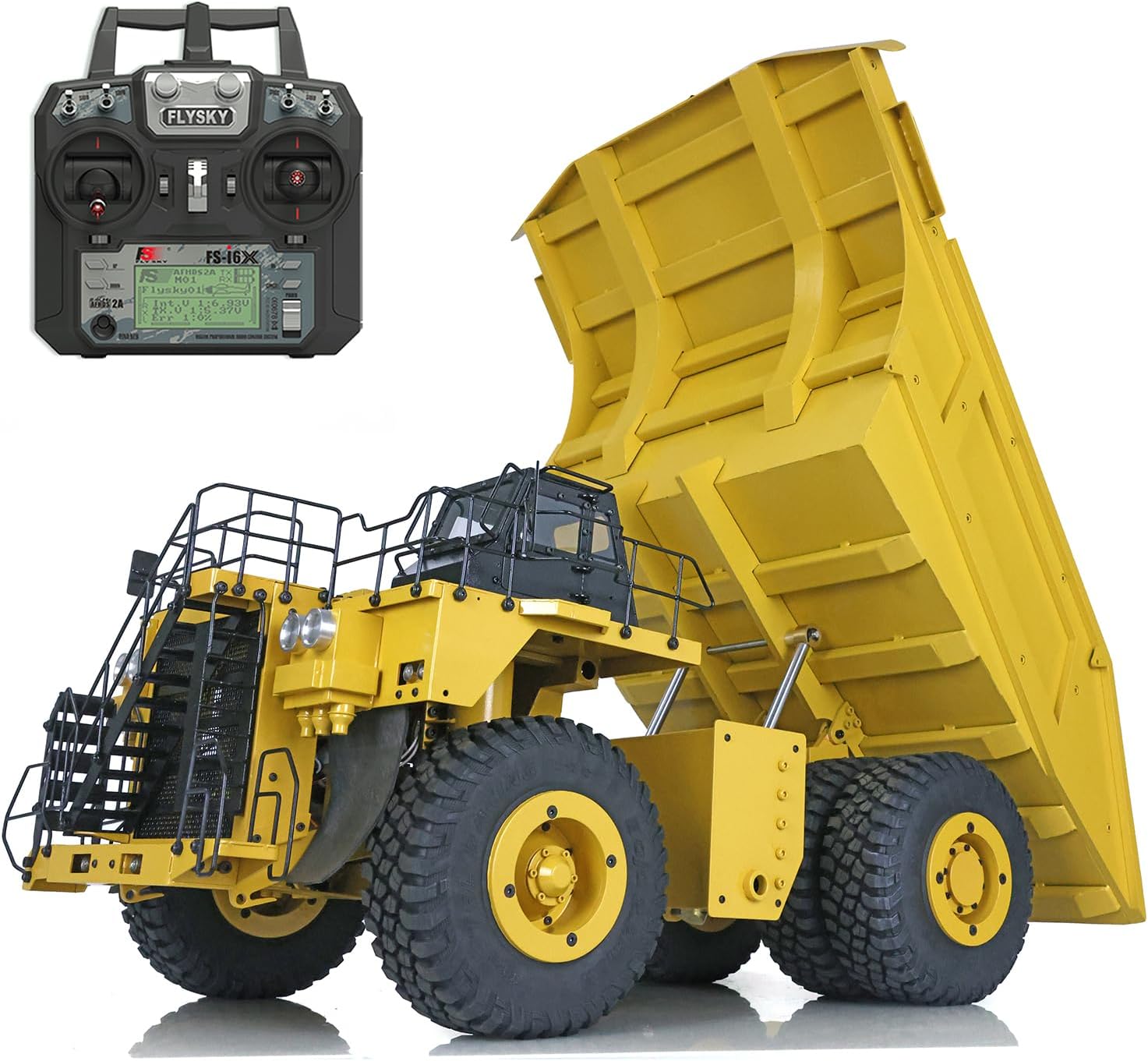 1/20 RC Metal Hydraulic Mine Truck 793D Dumper Model Car I6X Radio Lights