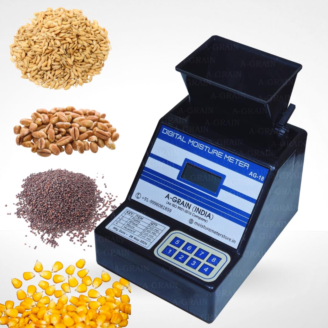A-GRAIN DIGITAL GRAIN MOISTURE METER FOR PADDY, WHEAT,MAIZE, MUSTARD धान, गेहूँ, मक्का, सरसों, ਝੋਨਾ, ਕਣਕ, ਮੱਕੀ, ਸਰ੍ਹੋਂ (B0D94BB4BJ) Amazon Price History, Amazon Price Tracker