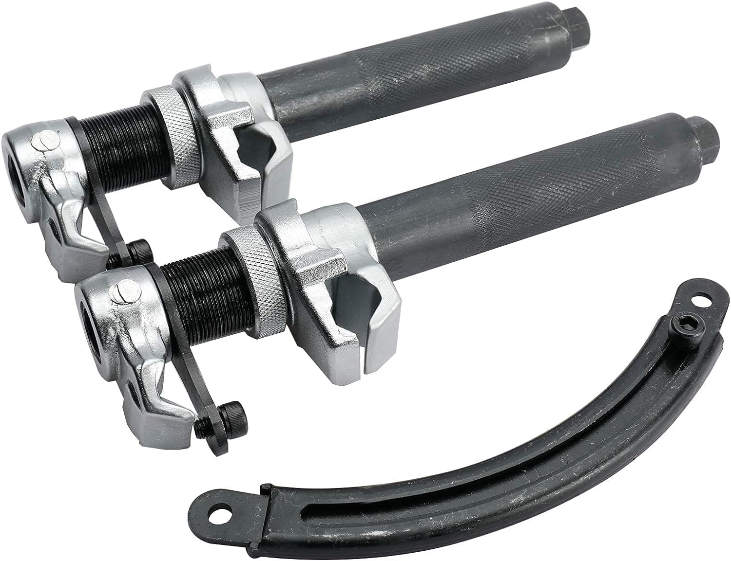 FreeTec Set Compressore Molle 3 pezzi | Attrezzo Professionale per Molle Auto | Tuning e Ribassamento | Compressore per Ammortizzatori | Capacità di Carico 1,2T (1200kg) (Blu)
