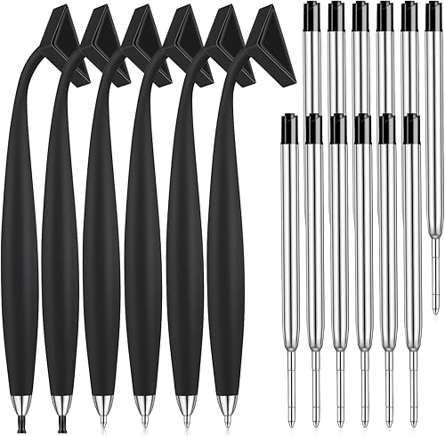 6 bolígrafos magnéticos para nevera bolígrafos de tinta negra con 12 piezas de repuesto que funcionan en superficies metálicas como archivadores disponible en Yaxa Colombia