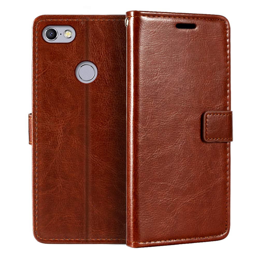 TP-Link Neffos C9A Wallet Case, Premium PU Leather Magnetic Flip Case Cover with Card Holder and Kickstand for TP-Link Neffos C9A