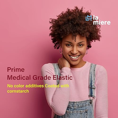 Miniatura 2 de 100 bandas elásticas intraorales transparentes sin látex, bandas elásticas ortodónticas, bandas de goma dentales hechas en Estados Unidos, luz de