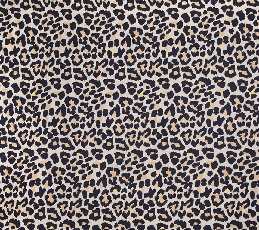 Image of Glace Cotton Double Bedsheet 90x90 Inch with 2 Pillow Covers 18x28 Inch - Leopard Cheetah Animal Print Bed Sheet Set - Soft Flat Bedcover for Double Mattress Bedroom Hostel Room - Multicolor