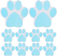 Vista 1 de Calcomanías con estampado de patas, paquete de 10 calcomanías antideslizantes para bañera, calcomanías de huellas de perro, preciosas calcomanías