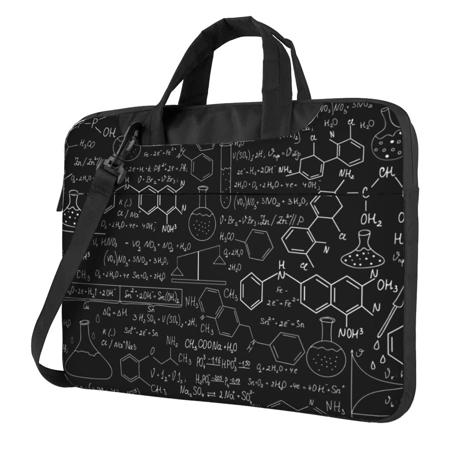 Abstract Science Chemistry Laptop Bag,Laptop Sleeve Bag for Women Men 13/14/15.6 Inch,Portable Shoulder Laptop Case Bag,Thin