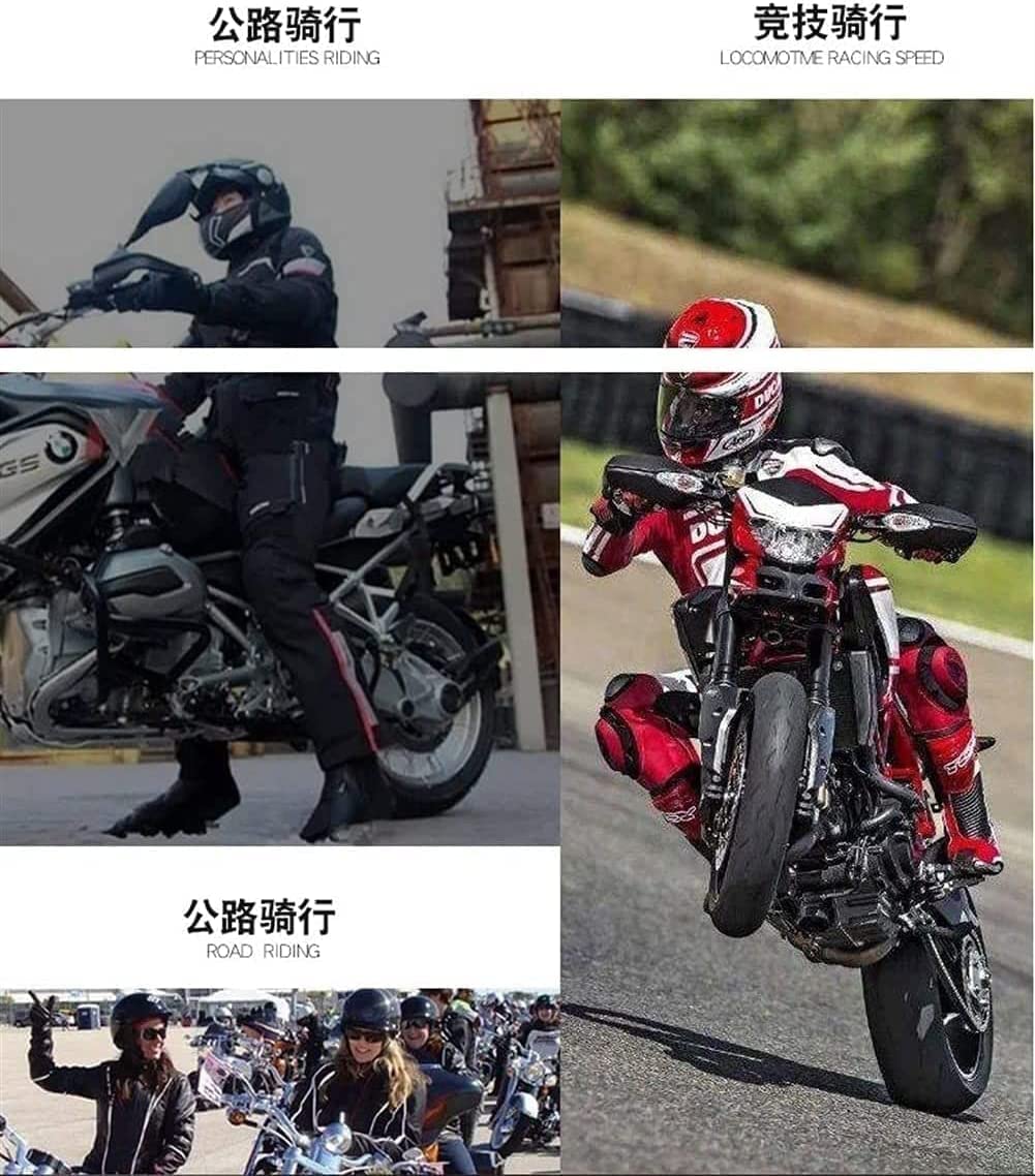 Guantes Ciclismo Guantes para Hombre, Guantes de PU Transpirables Impermeables y cálidos para Invierno, Guantes de Dedo Completo para Motocicleta de Carreras Profesionales, esquí y Ciclismo
