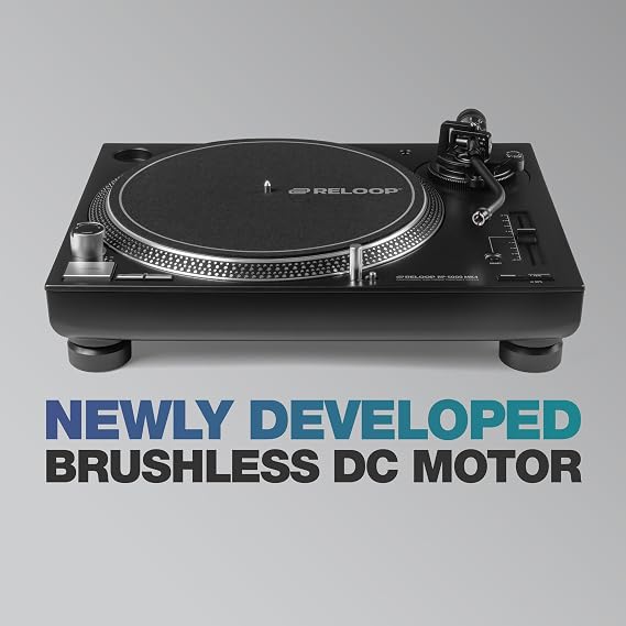 Reloop RP-5000 MK4 Next Evolution Direct-Drive Turntable Engineered for Professional Performance and Durability