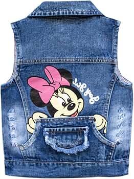 Amazon.com: HYYSXBW Toddler Little Girls Denim Vest Minnie