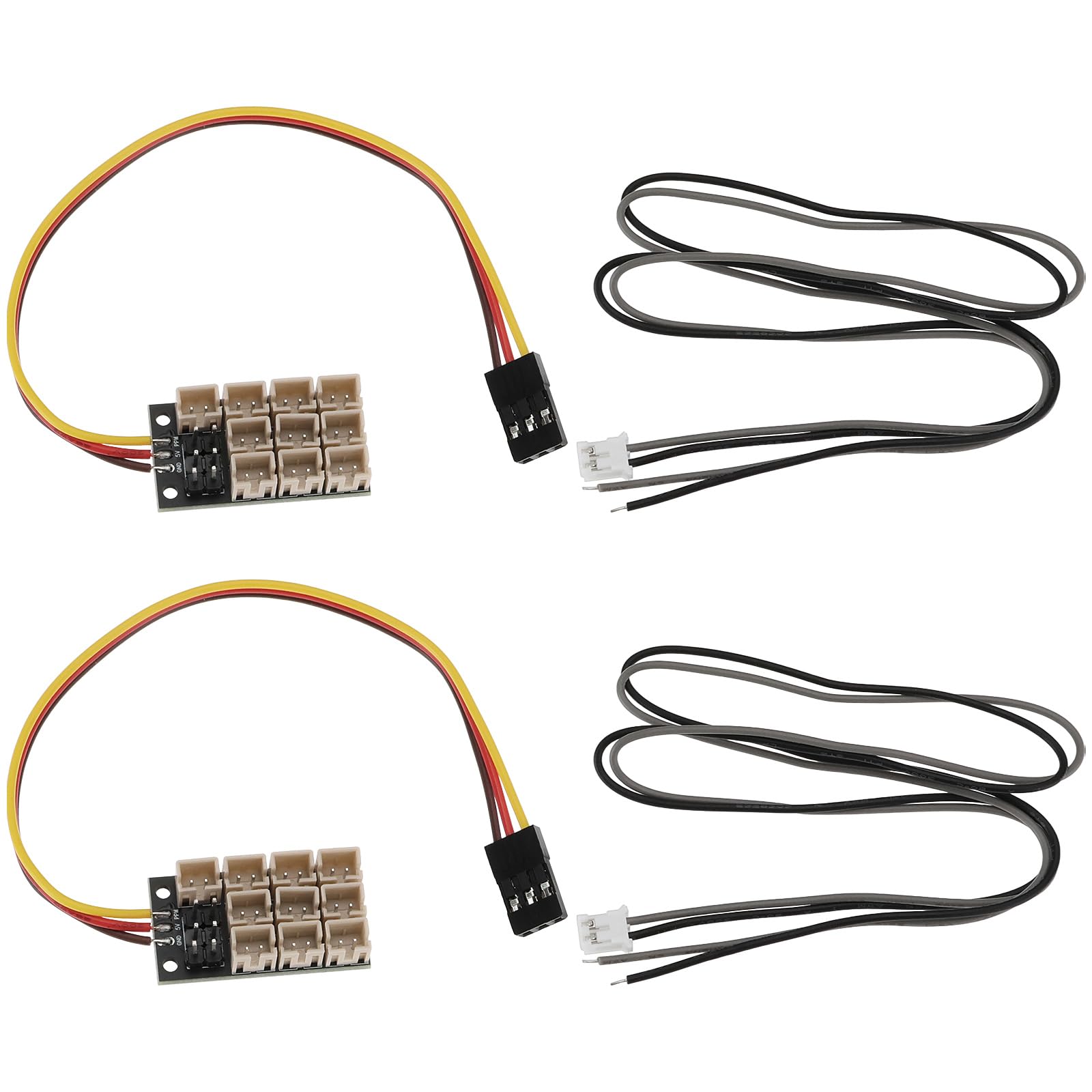 Be In Your Mind 2 Sets 4 in1 Light System Shunt Expansion Board Trailer Light Expansion Board PH2.0 Plug Compatible with Ta-miya 1/14 RC Truck