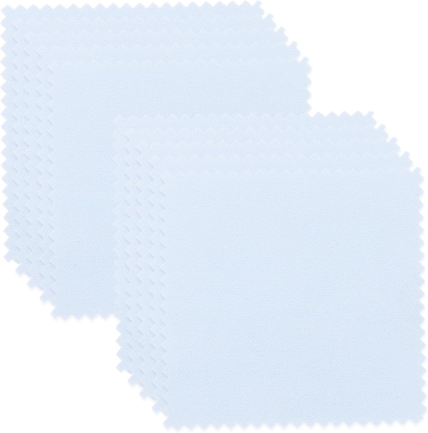 30 Pcs Silver Polishing Cloth for Jewelry and Silverwares Blue Composite | Sturdy Two-Faced Plush Design, Soaked Potion Care, Room Use, Restores Luster, Compact Cleaning Set