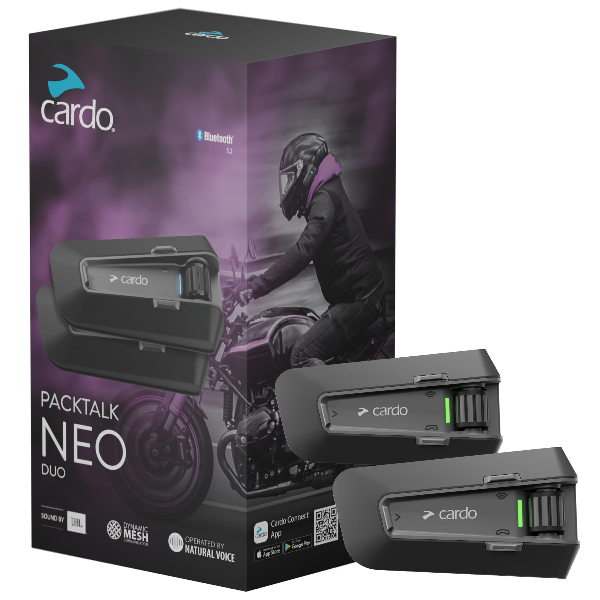 Cardo カルド バイク インカム PACKTALK NEO 1-15人用 2個セット 国内正規品 PTN00101