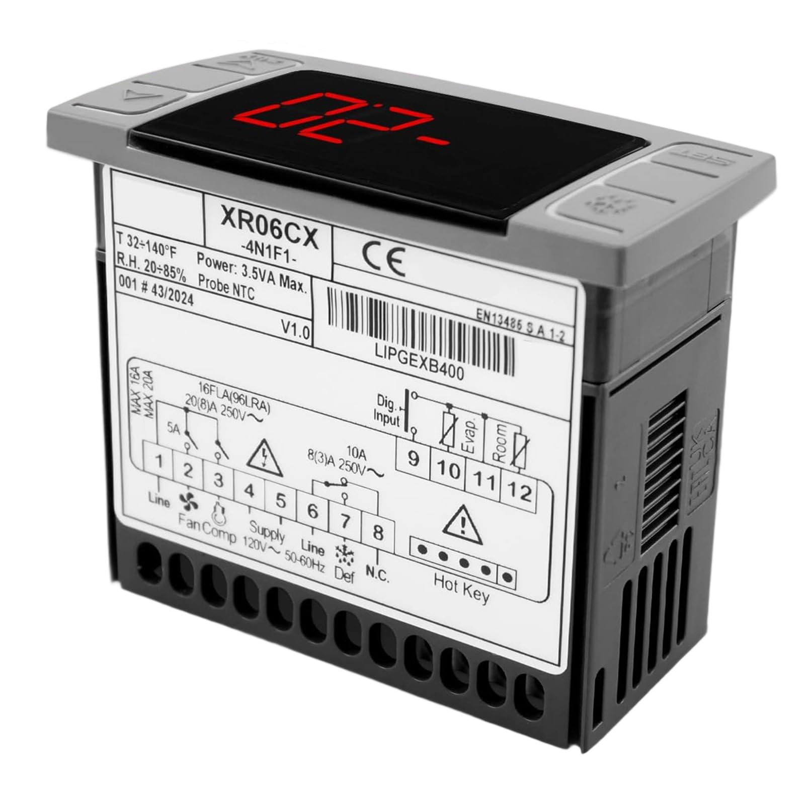 ZBIianxer Advanced Temperature Regulator for Compact Refrigerators Freezer Double Sensors Technology Optimizes Energy Consumption Temperature Controller
