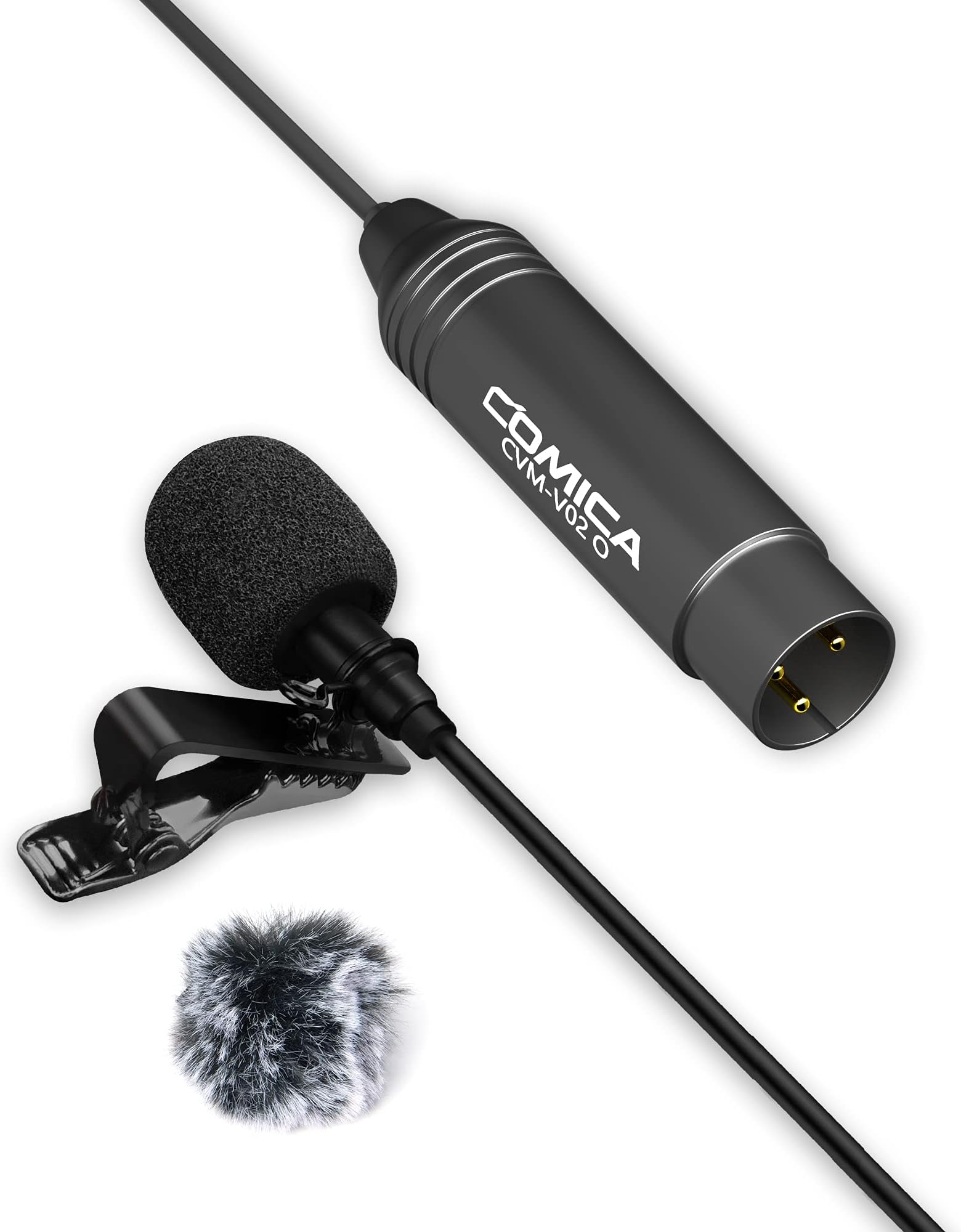 XLR 3Pin 48V Phantom Power Tie Clips Microphones 5m Wire Condenser Lavalier Mics - View #12