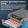 Eggs Incubator Fully Automatic,Incubator for Hatching Eggs 176/192/232/256/300/392,Incubators with Automatic Egg Turning, Temperature & Humidity Control and LED Screen, General Purpose Incubadora for