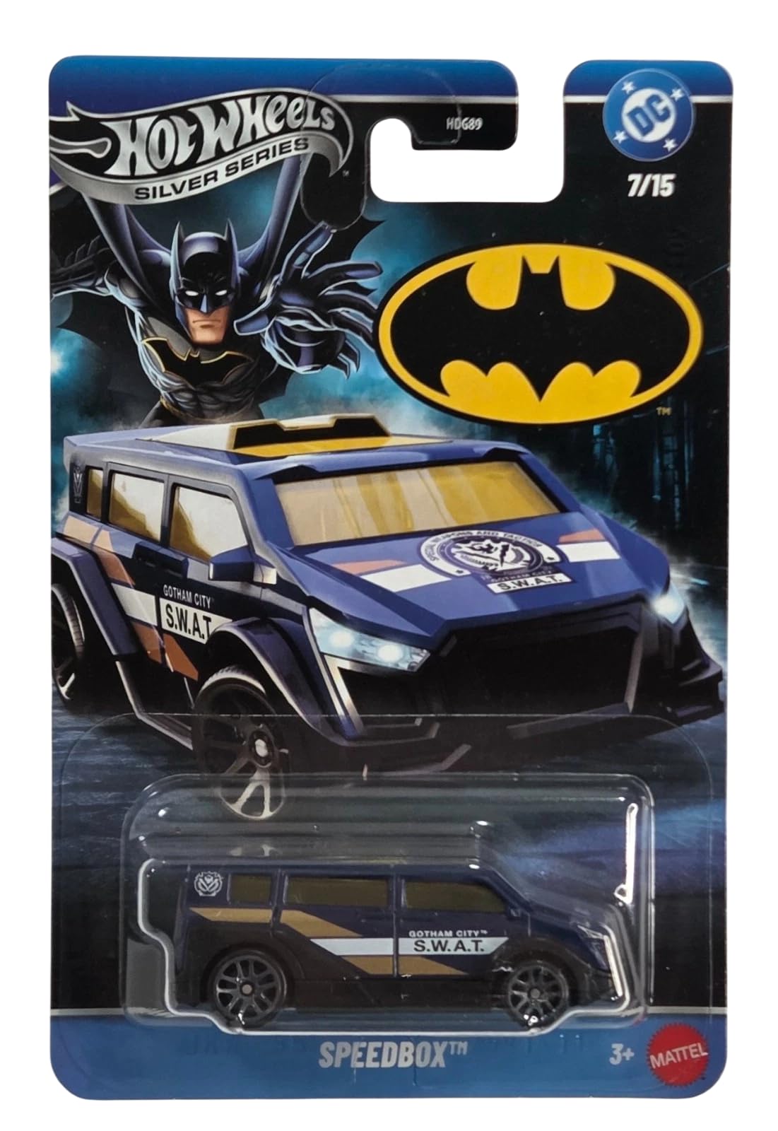 Hot Wheels Toy Car, Batman-Themed 1:64 Scale Batman SPEEDBOX Die-Cast Vehicle, Popular Hero or Villain Casting from the Global Franchise-image-9