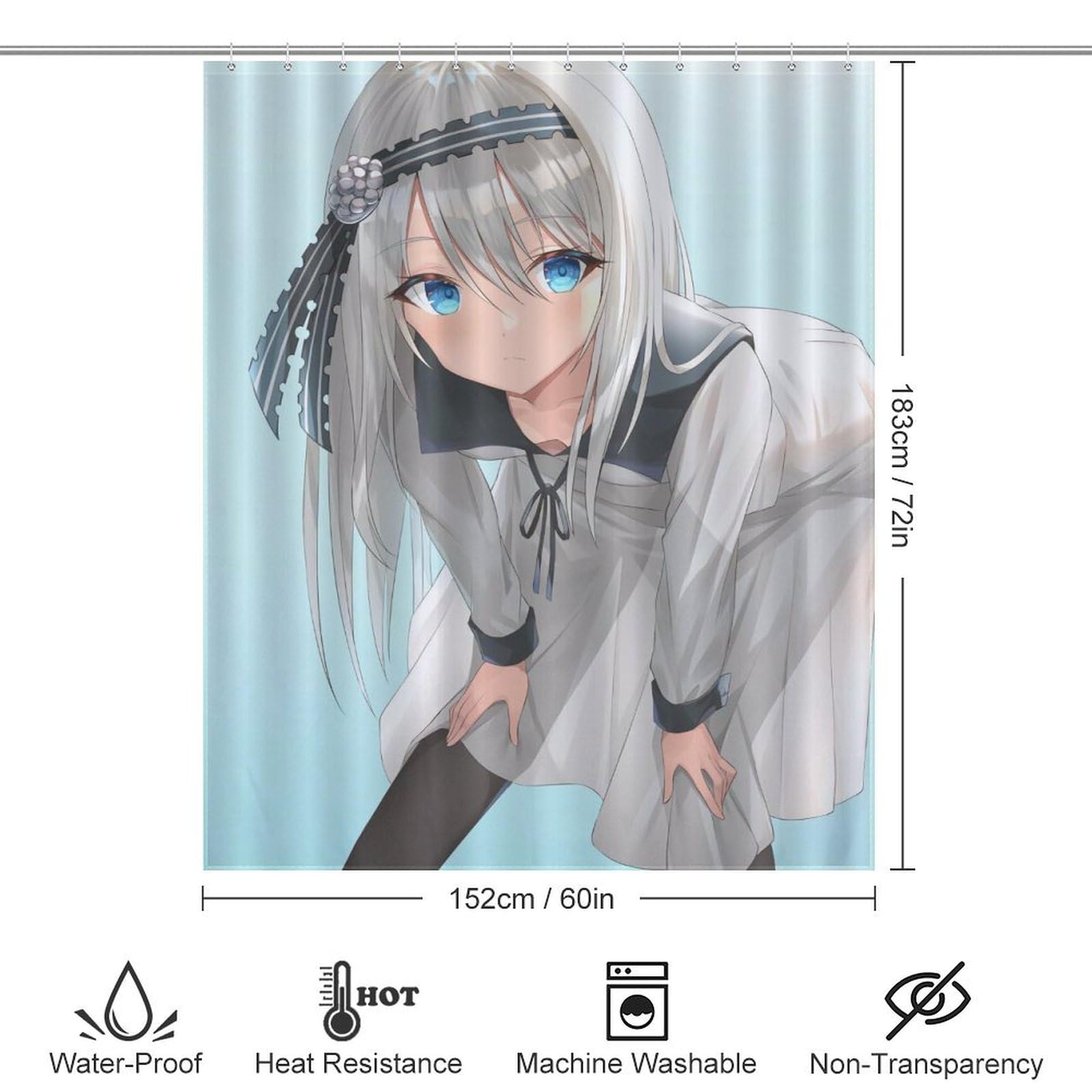 Amazon｜シャワーカーテン かわいい アニメ柄 かぐや様は告らせたい