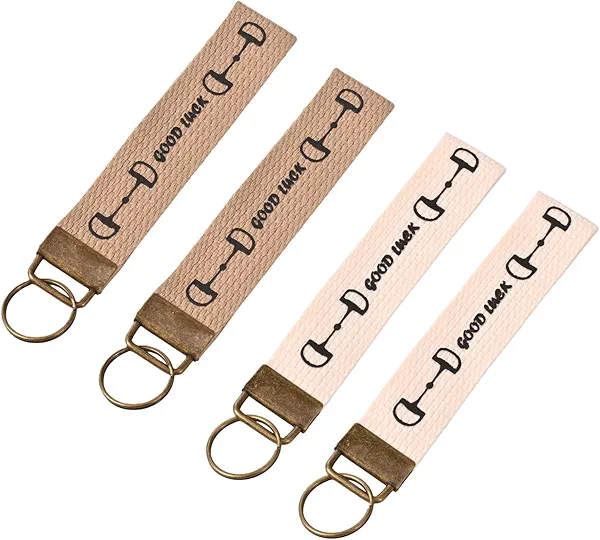 Good Luck Key Strap, Equestrian Theme keychain wristlet,Equestrian Gift, Friendship Gift, Party Favor,Bag Tag