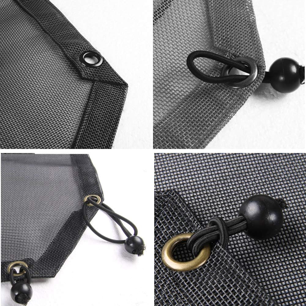 Voodonala for Jeep JL 2018-2024 Sun Shade Mesh Top Sunshade for 2018-2024 Jeep Wrangler JL JLU 2020 Gladiator JT (US Flag)