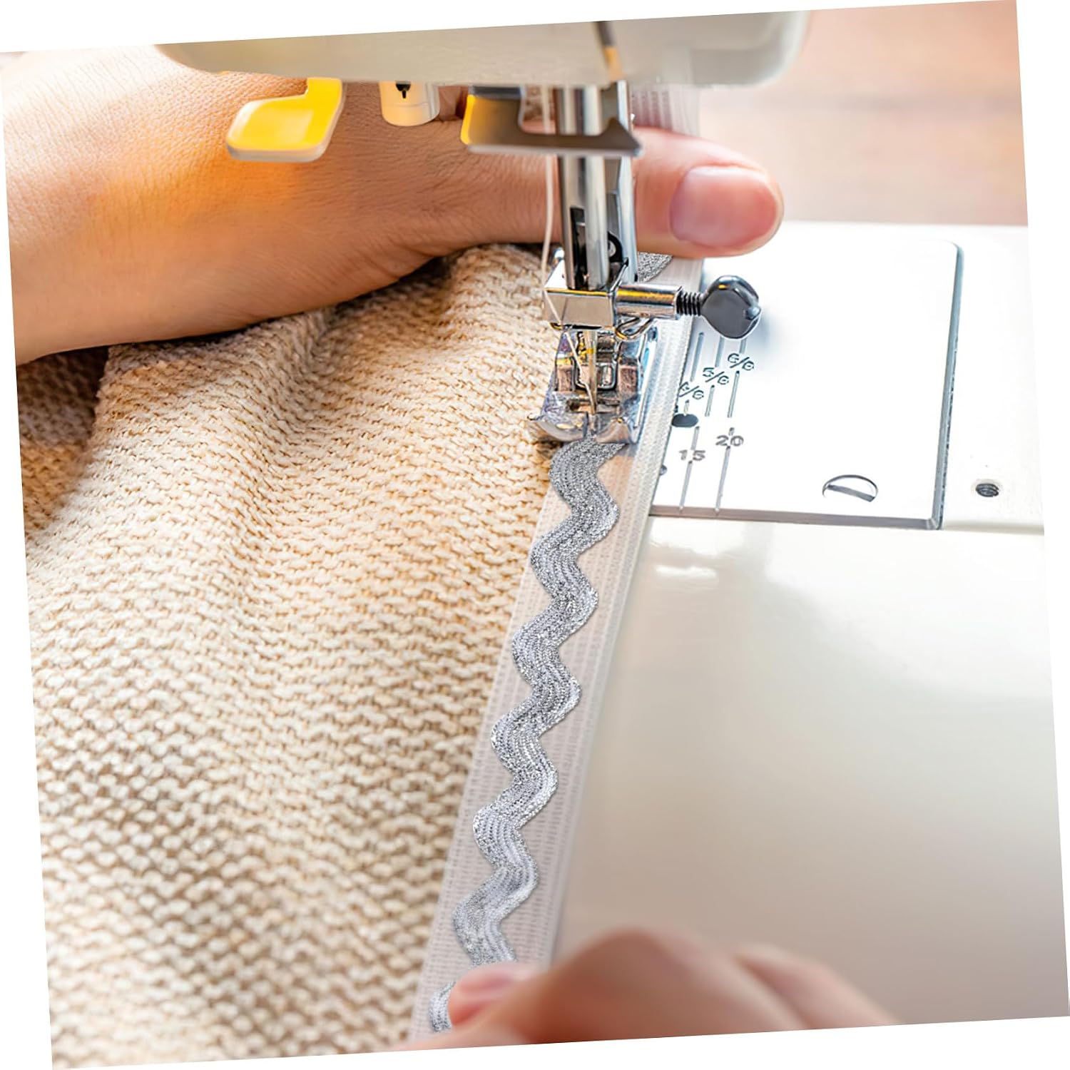 2rolls Wave Braid Trim Metallic Decorative Sewing Accessory Gold Silver Braid for DIY Clothing Home Decor and Craft Projects Easy to Cut