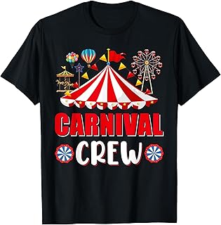 Carnival Crew Funny Circus Staff Costume Circus Theme Party T-Shirt