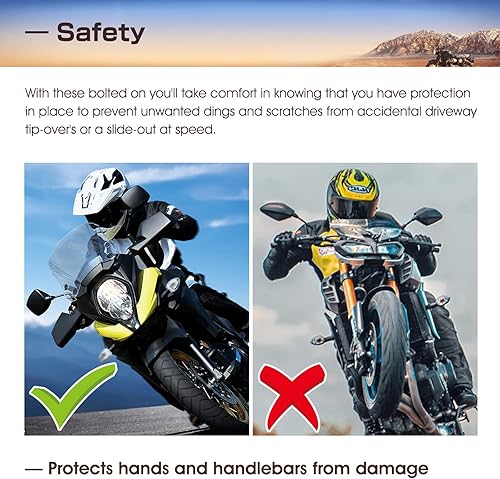 Miniatura 2 de DL650 - Protectores de mano para motocicleta en V strom, protector de mano compatible con Vstrom V-strom DL650 2004-2022
