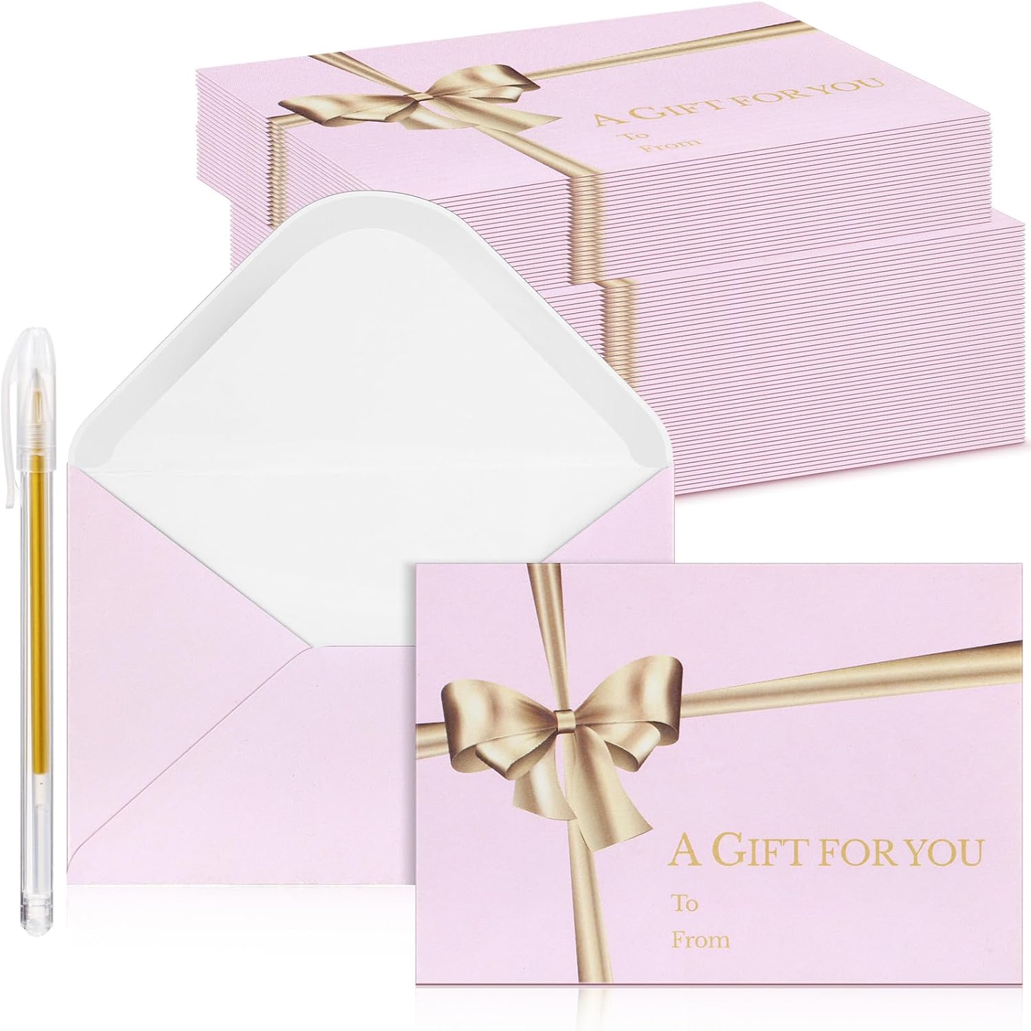 Glenmal 1200pcs Gift Card Sleeve Holders 3.5" X 2.4" Blank Hotel Key ID - View #7