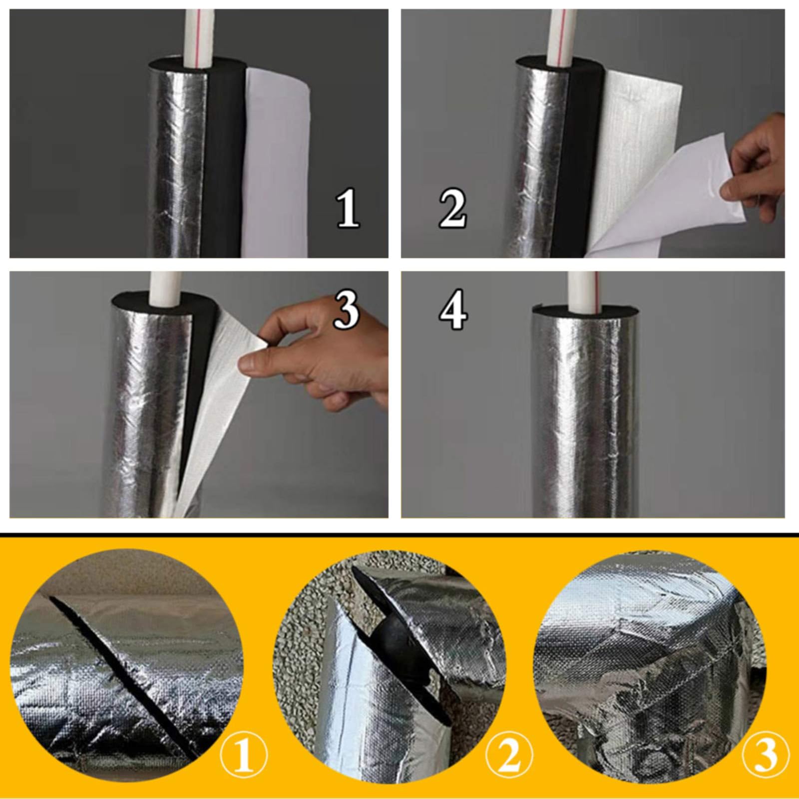 ID 16-219mm Aislamiento de Tuberias Para Autoadhesivo, Ignífugo de Coquilla Aislante, Tubo Espuma Suave, Fundas de Aislamiento Térmico para Tuberías Exteriores (ID)219mm x (T)30mm x (L)0.95m