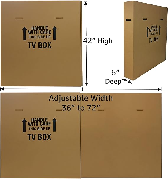 uBoxes TV Moving Box (TV Moving Box - 1 Pack)