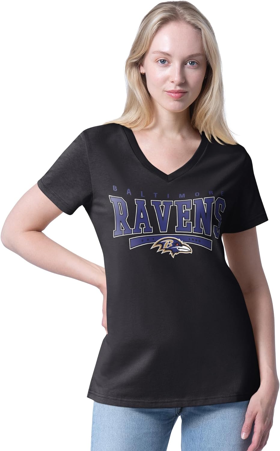 Pro Football Womens Cheer Dance V-Neck T-Shirt