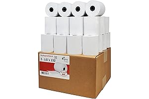 32 Premium Quality 3 1/8 x 230 Thermal Printing Paper Rolls for Enhanced POS Transactions