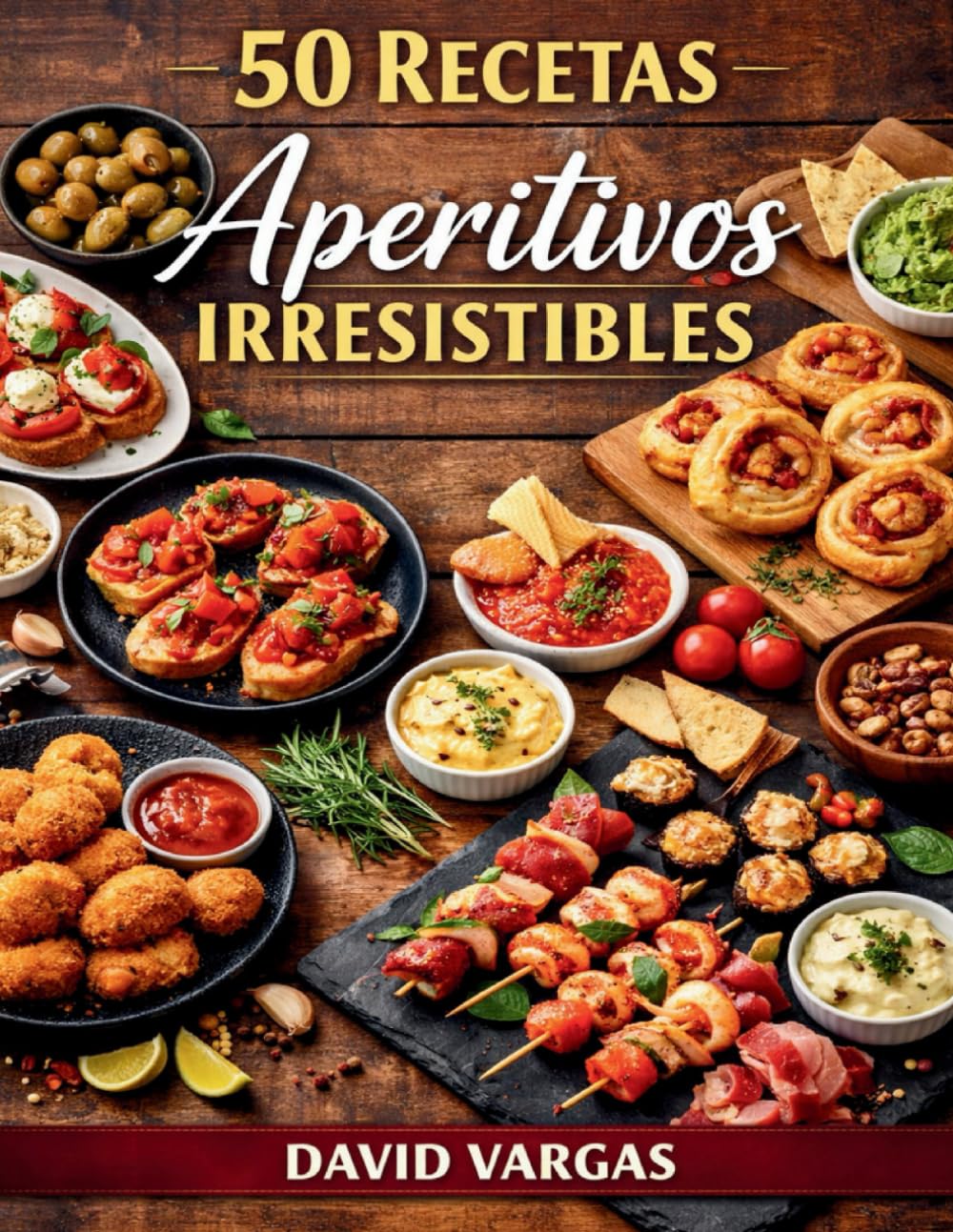 50 Recetas de Aperitivos Irresistibles: Ideas fáciles de tapas, bocados y platos para compartir en fiestas, reuniones y picoteo diario