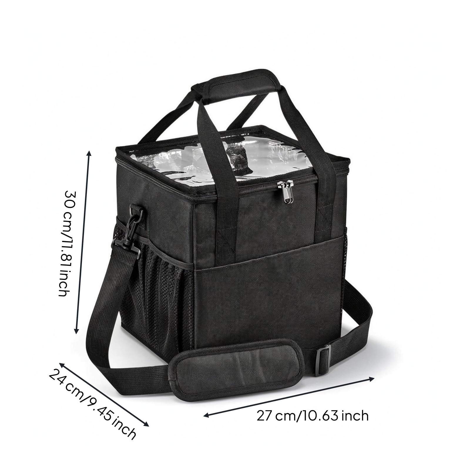 Baoblaze Sac Isotherme avec Séparations Réfléchissant Sac Porte-Boissons avec Séparateur Thermique Porte-Boissons Poignée pour Déplacements Professionnels