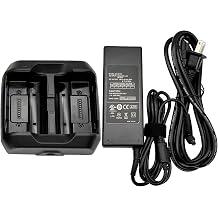 Dual Battery Charger Compatible with Trimble TSC7 Battery, External Battery Charger Replacement for Trimble Ranger 7, 121343 121300 121348-01, Universal 100-240V AC Fast Charging Station