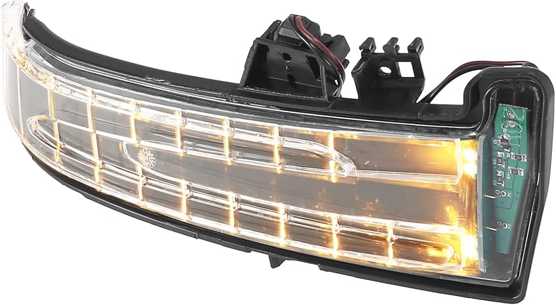 Luz de seta LED do retrovisor direito X AUTOHAUX para Mercedes-Benz W204, C204, W212 e W221 – 2 unidades