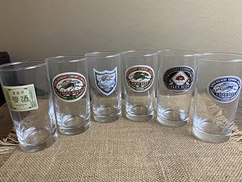 Amazon.co.jp: 6客組 KIRIN キリンラガービール 復刻ラガー グラス 全