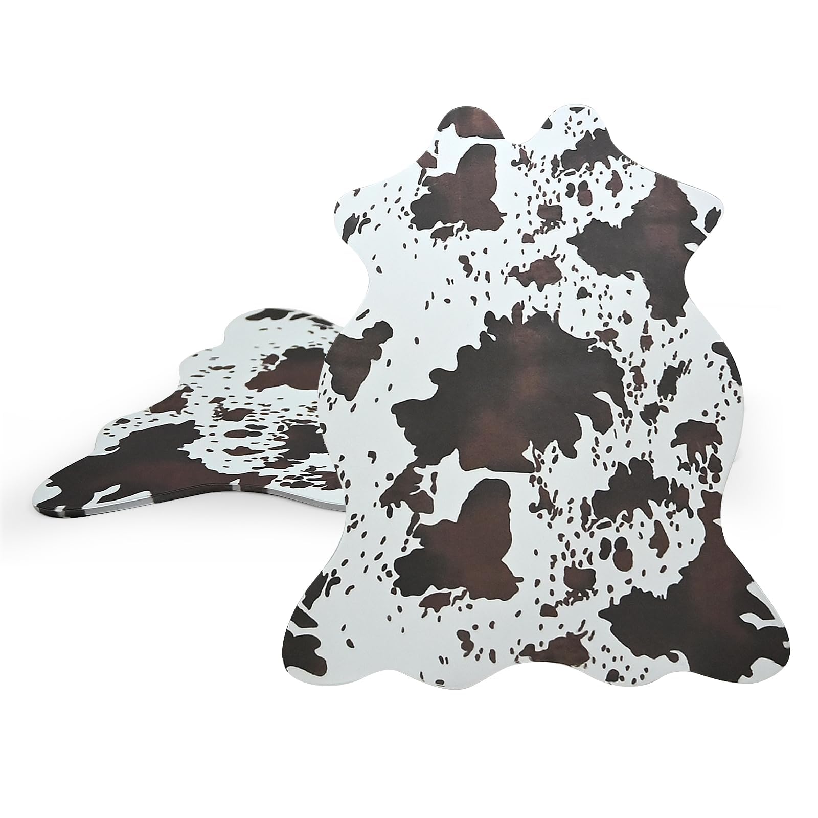 50 Pcs Western Cow Print Place Mats Disposable Cowhide Print Paper Placemats Western Cow Prints Placemats for Holiday Banquet Kitchen Table Room Decor