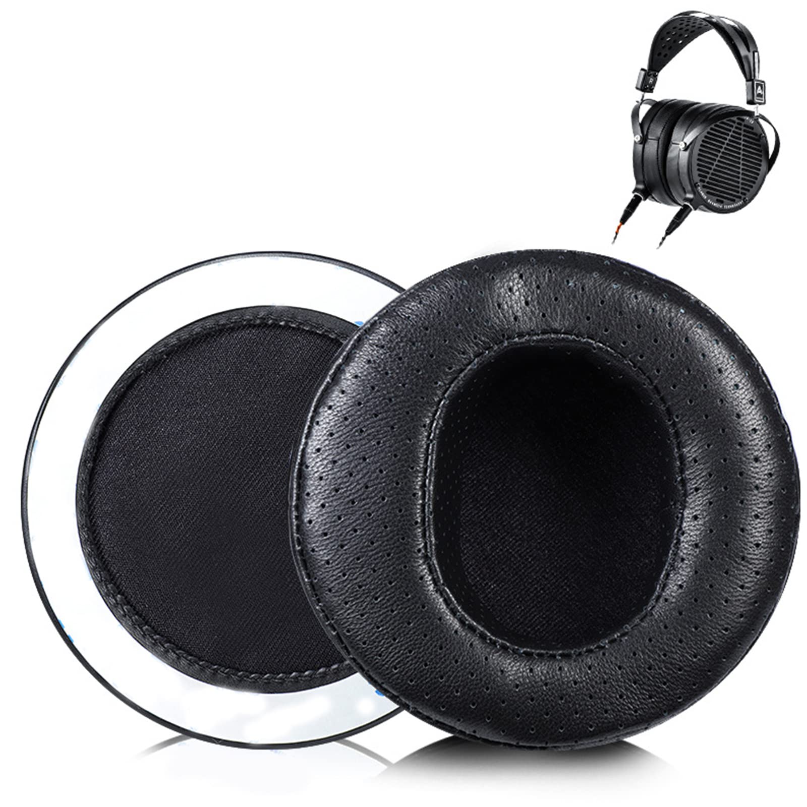 1 par de almohadillas de cojín de esponja para auriculares LCD 4 espuma suave almohadillas de espuma cómoda para auriculares