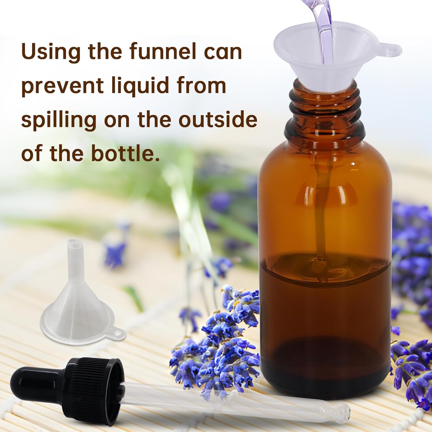 Amber Dropper Bottle,essential oil bottle,Tincture Bottles with Glass Dropper, for Essential Oils, Aromatherapy, Cosmetic, Laboratory, Pharmacy, Liquids, Travel (Amber, 1, ounces)