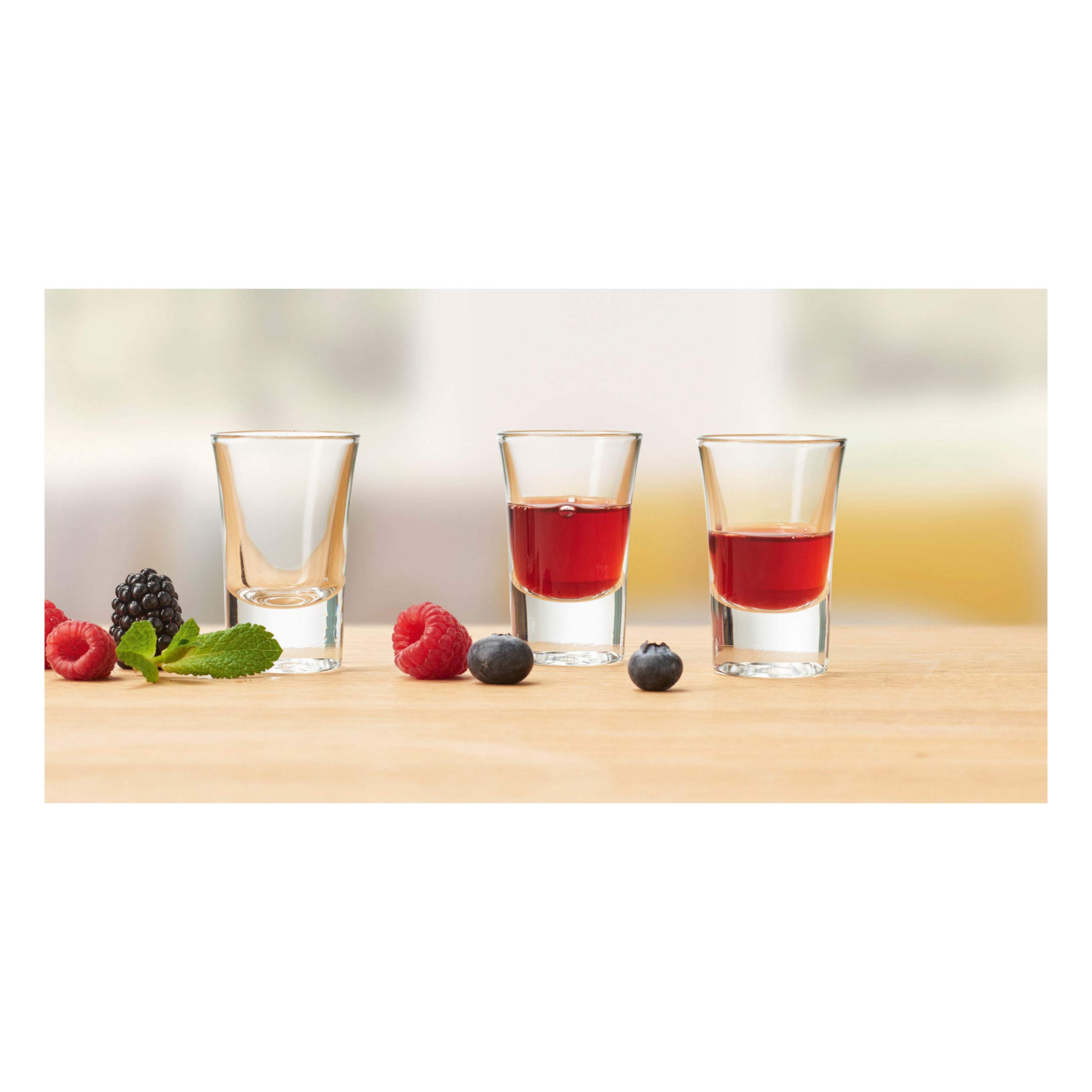 Montana :pure Stempel Set – 3 Spülmaschinenfeste Schnapsgläser Aus Glas (je 35 Ml)