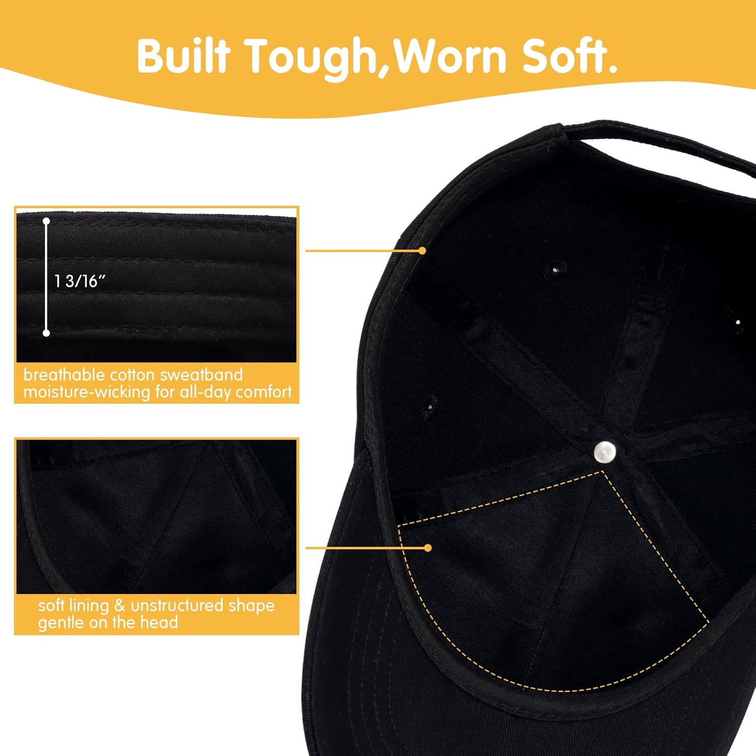 WILLPORT Kids Baseball Cap for Age 2-9,Adjustable Cotton Toddler Baseball Hat for Boys & Girls - Image 5